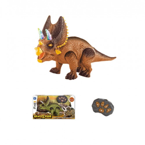 Remote Controlled R/C Dinosaur Triceratops with Sound and Light