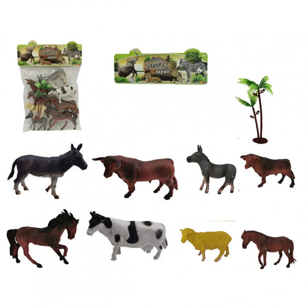 8in1 Wild Animal Toys Cute Simulation Figure Set