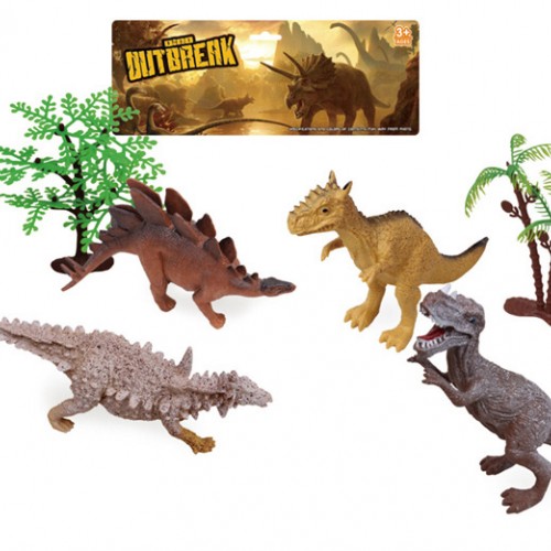 Dino Outbreak Life Dinosaur Models Figures Set