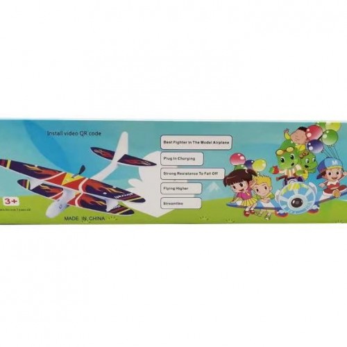 Electric Hand Throwing Glider Plane with LED, Outdoor Park EPP Foam Electric Gliding Aircraft Fly