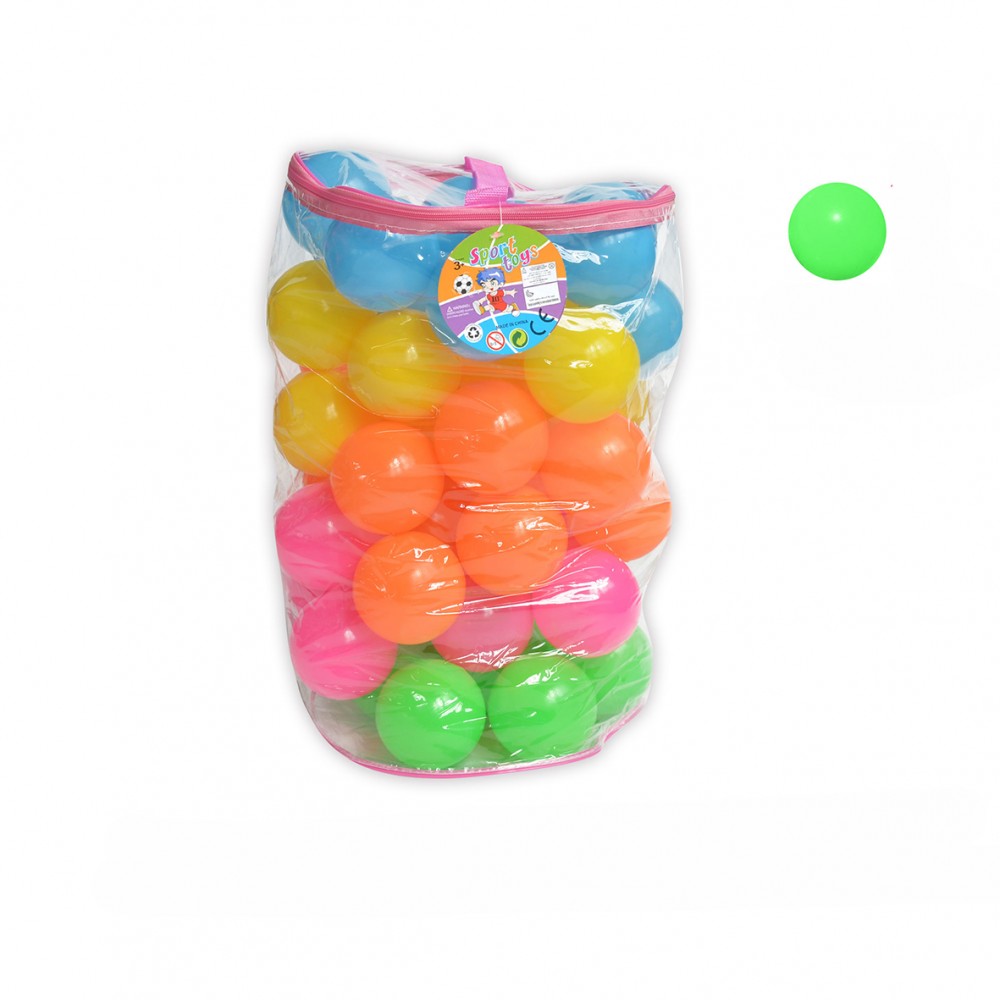 PLASTIC BALLS IN ASSORTED COLORS