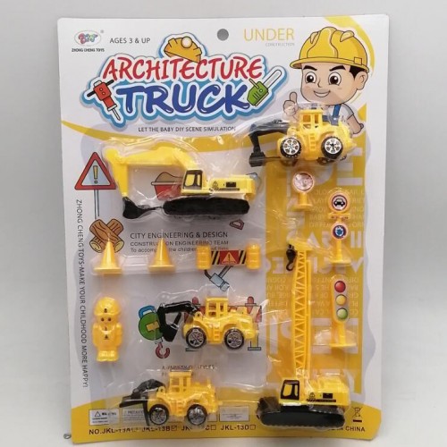 Mini Construction Vehicle Toys Set