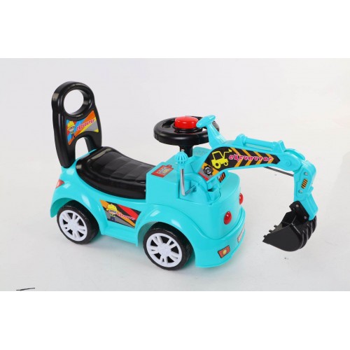 Kids Excavator Toy With Music Slide Toy Car