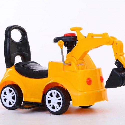 Kids Excavator Toy With Music Slide Toy Car