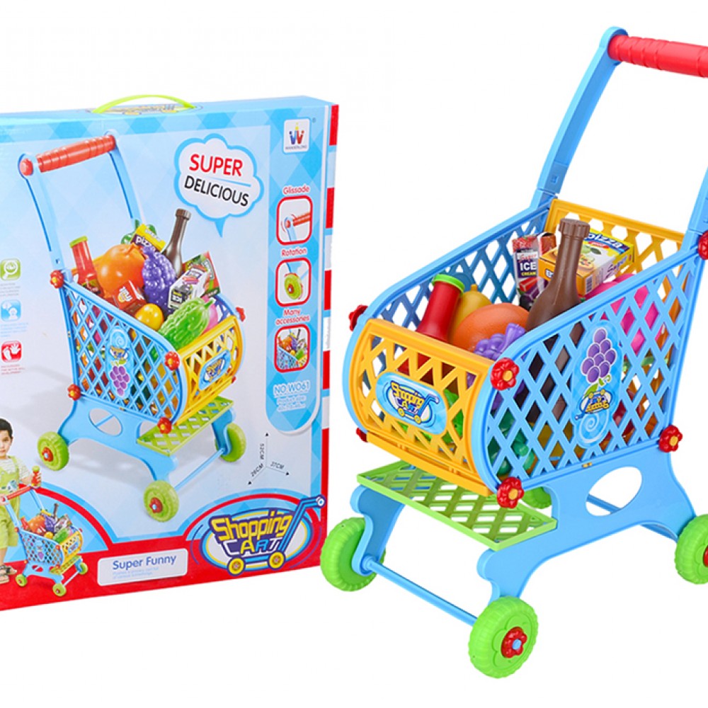 Mini Shopping Cart Trolley Set