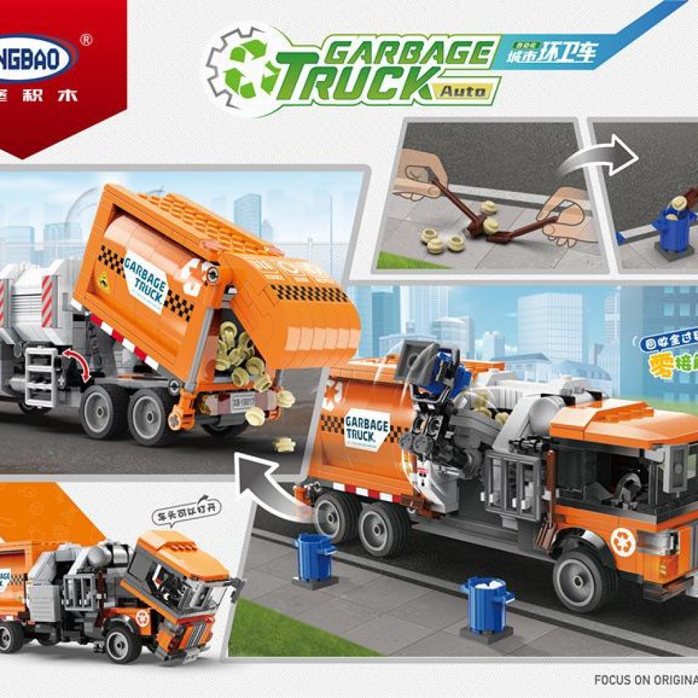 Compatible City Garbage Truck Car