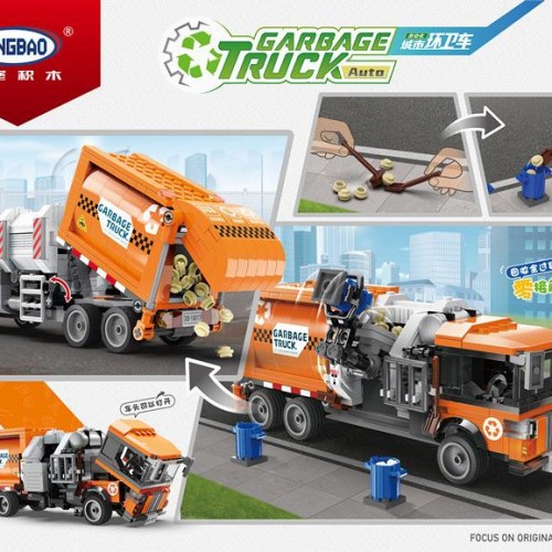 Compatible City Garbage Truck Car