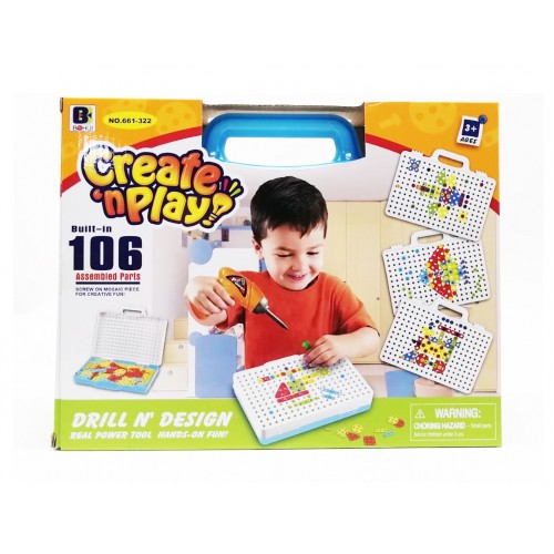 Toy Hand Electric Drill Set